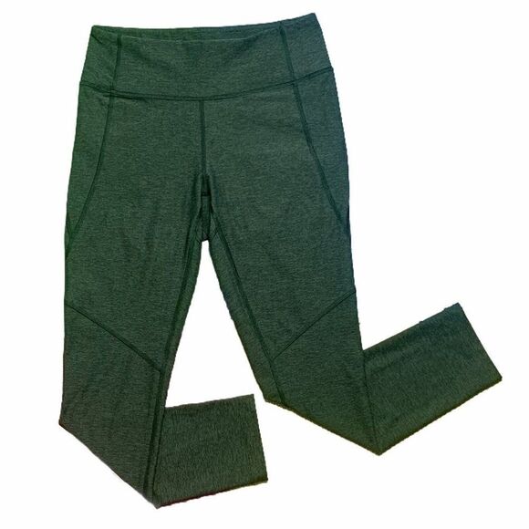 Outdoor Voices Warmup Leggings Hunter Green 3/4 Length Workout Yoga Size Small - Picture 1 of 11